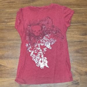 LOL | Silver Flame Skull T-shirt